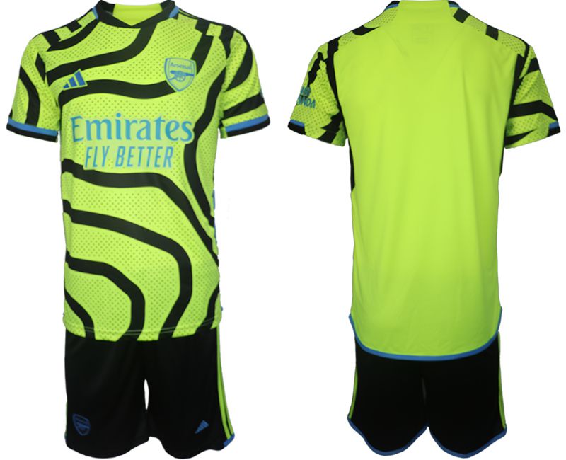 Men 2023-2024 Club Arsenal away blank green Soccer Jersey->arsenal jersey->Soccer Club Jersey